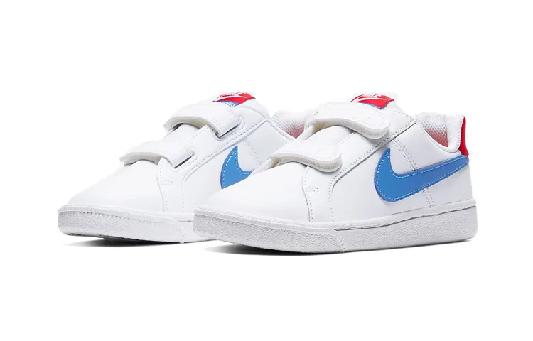 Детские кроссовки для скейтбординга с низким верхом Nike Court Royale, Белый Синий — фото 4
