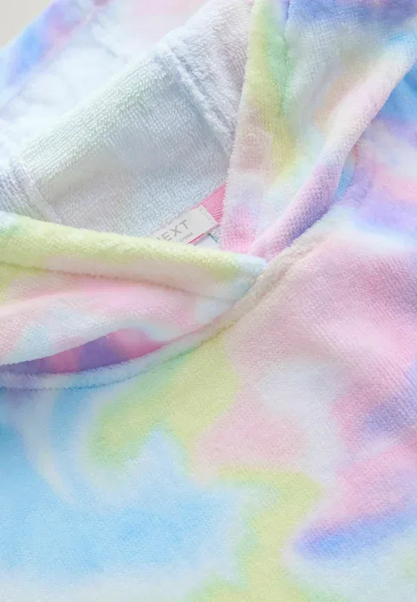 Пончо из 100% хлопка Poncho Next, Multi Tie Dye, мультиколор — фото 3