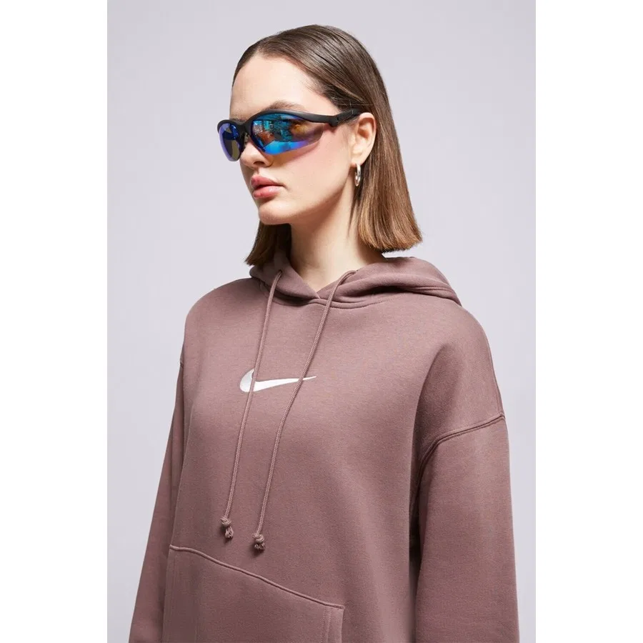Женский свитшот оверсайз с капюшоном Phoenix Fleece Nike, Коричневый — фото 3