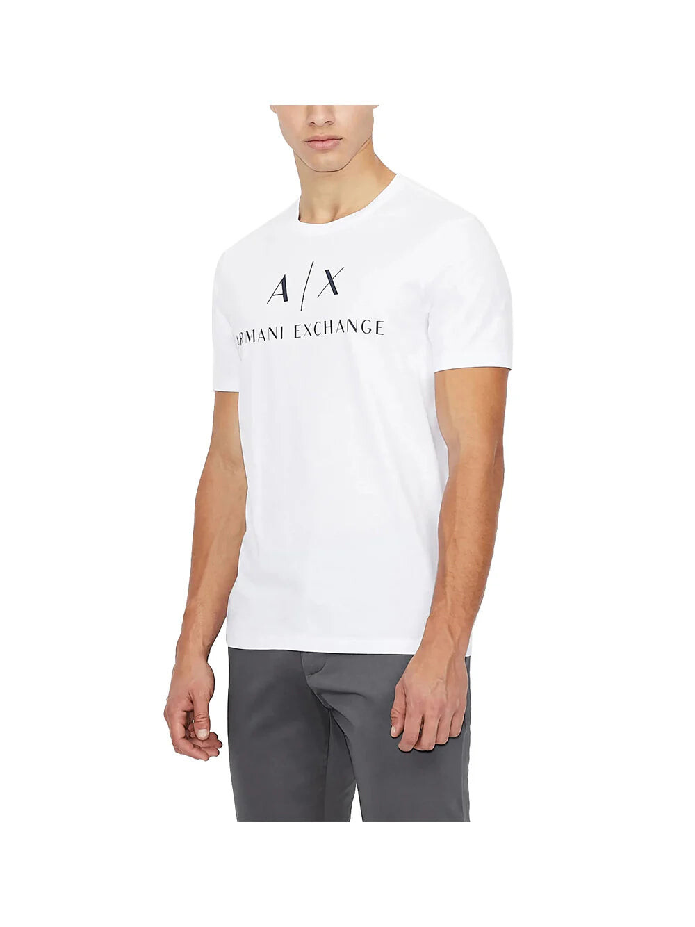 

Белая мужская футболка Armani Exchange