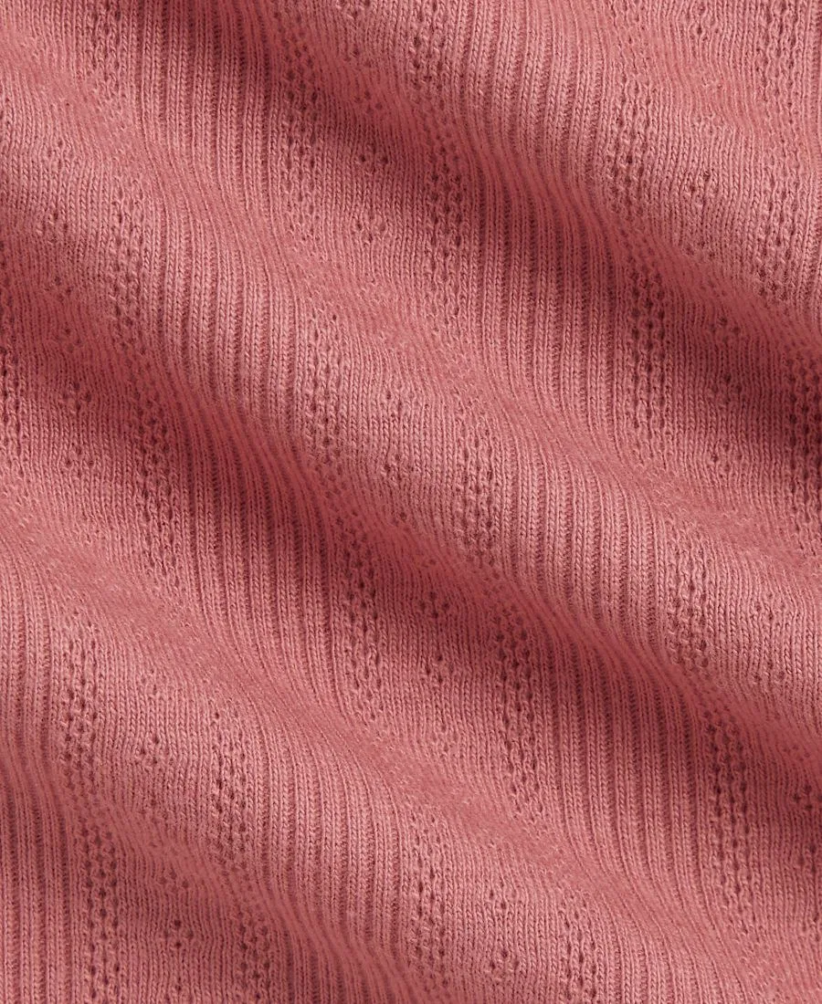Детский комбинезон-слип с пико-отделкой Pointelle Cotton Polo Ralph Lauren, Canvas Pink — фото 4