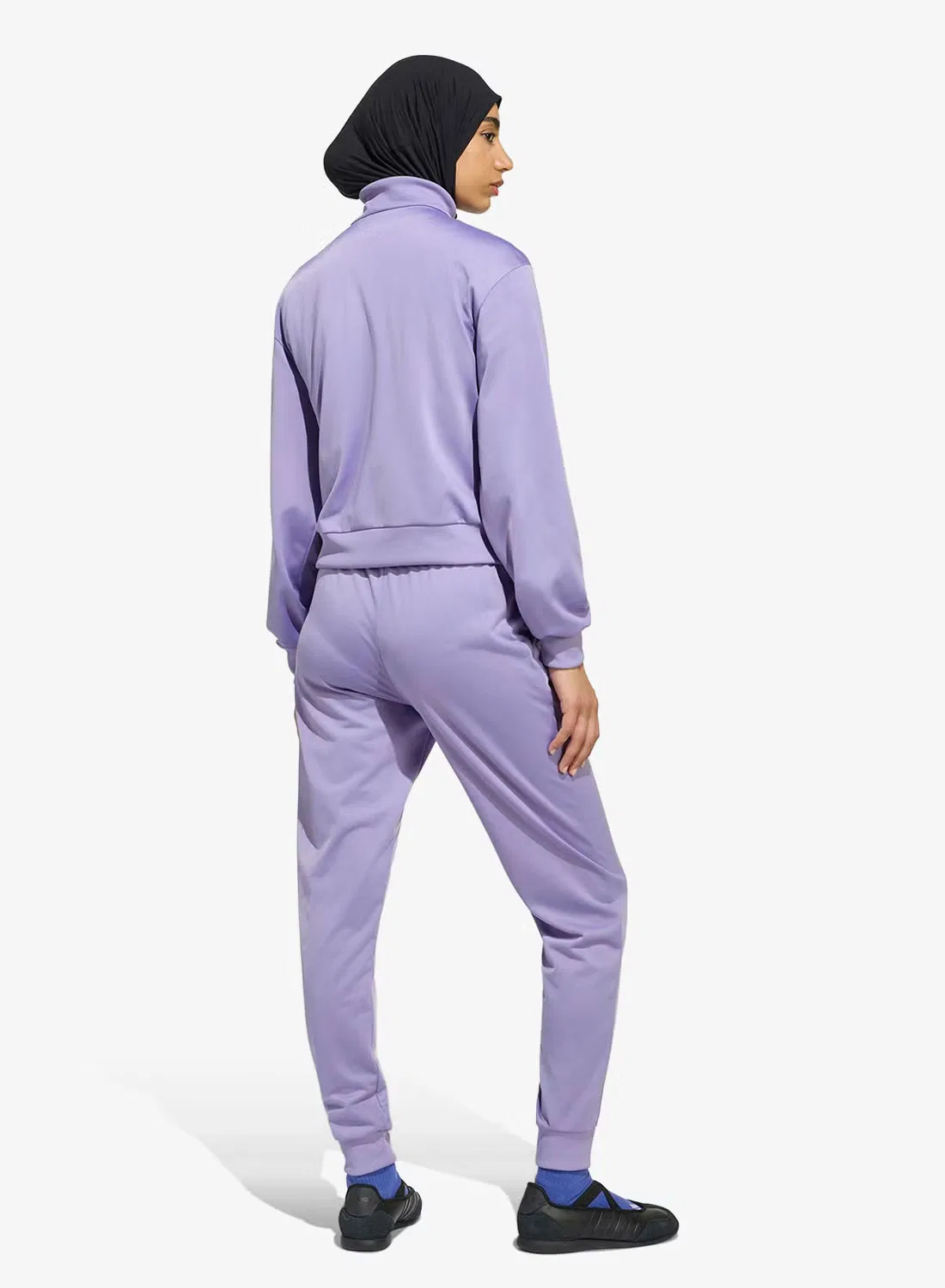 Спортивный костюм уютный из трикотажа Adidas, маджента — фото 2