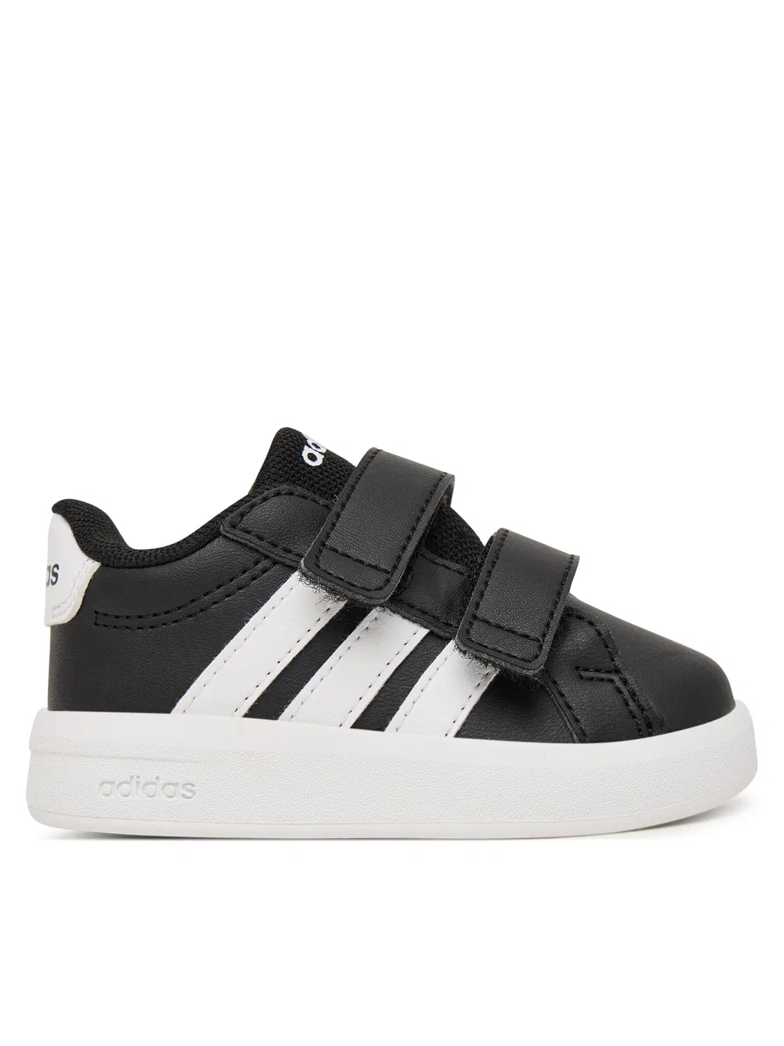 Кроссовки для мальчика Grand Court Adidas, черный