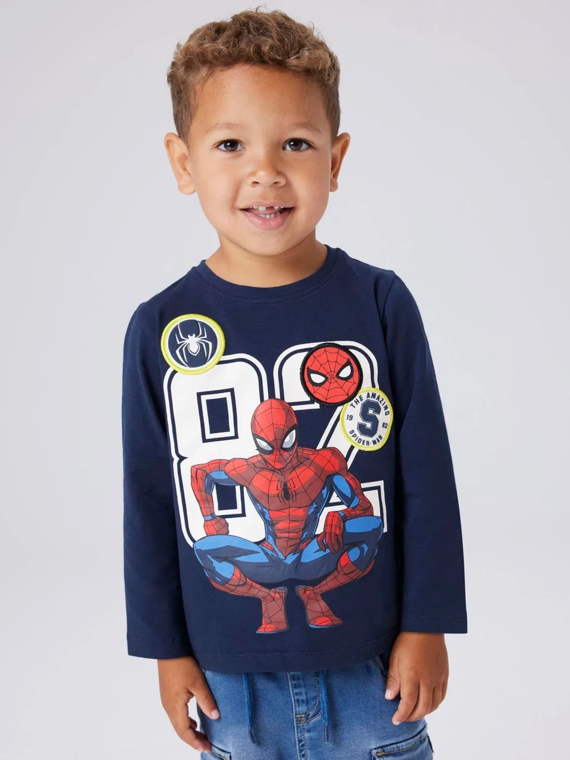 Футболка с длинным рукавом Spiderman Name It, синяя