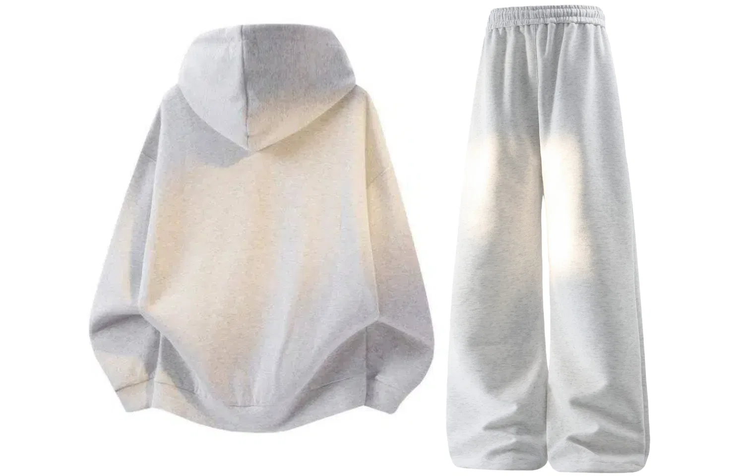 Детский комплект худи с капюшоном и брюки Sweatshirt Sets Unisex Hooded Moderate, GWAF, Gray/White Heather Gray — фото 4