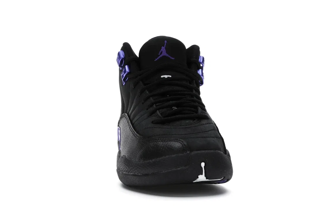 Детские кроссовки с двухцветным дизайном Jordan 12 Retro, Black/Black-Dark Concord — фото 2