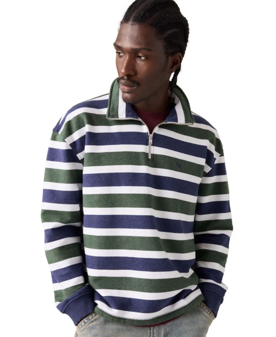 Джемпер с четверть-застежкой Cameron, хлопковый Levi's, Kombu Green — фото 3