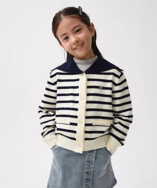 Кардиган детский с морским воротником, Marithé Kids, navy