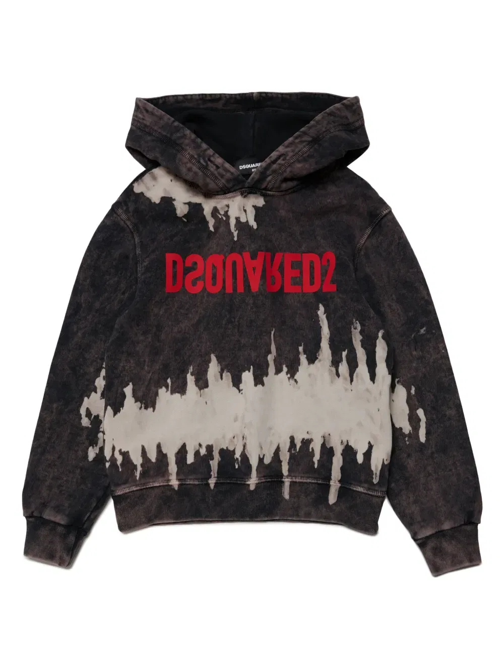Худи с капюшоном Dsquared2 Kids, черный