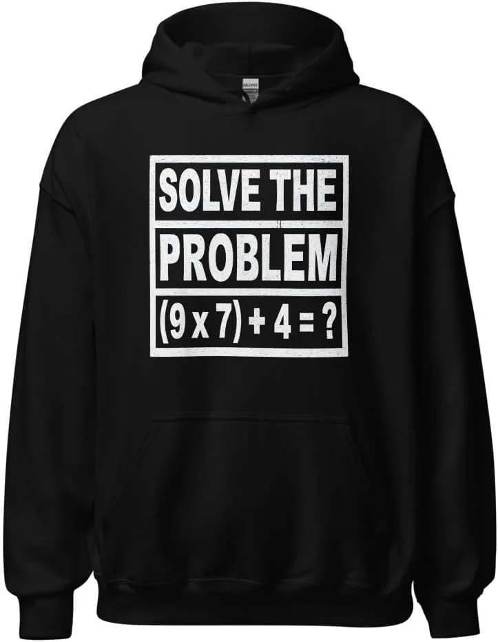 Толстовка School Teacher 6-7 Meme Joke Unisex с математическим вопросом 67 Generic, черный