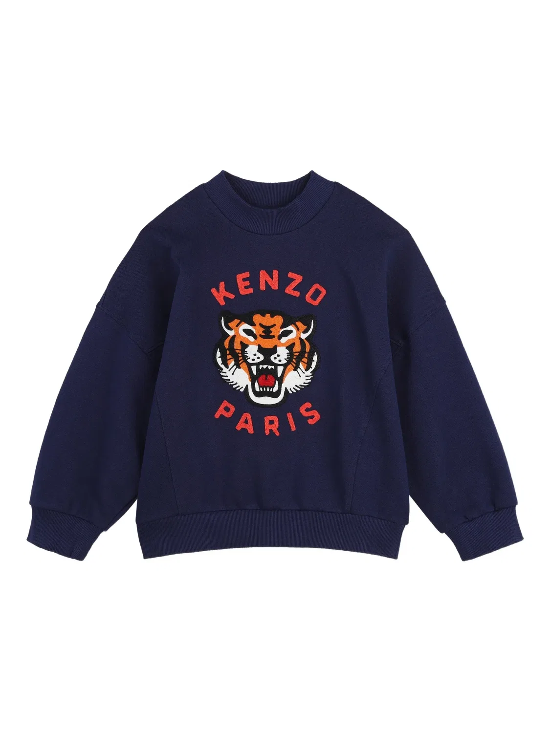 Свитшот с апликацией Тигра Kenzo, синий