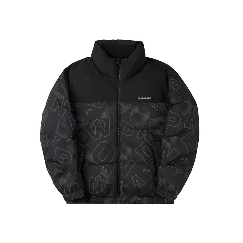 Детская куртка-пуховик с воротником-стойкой HLA Panda Wowo Collection, Black Trim 21