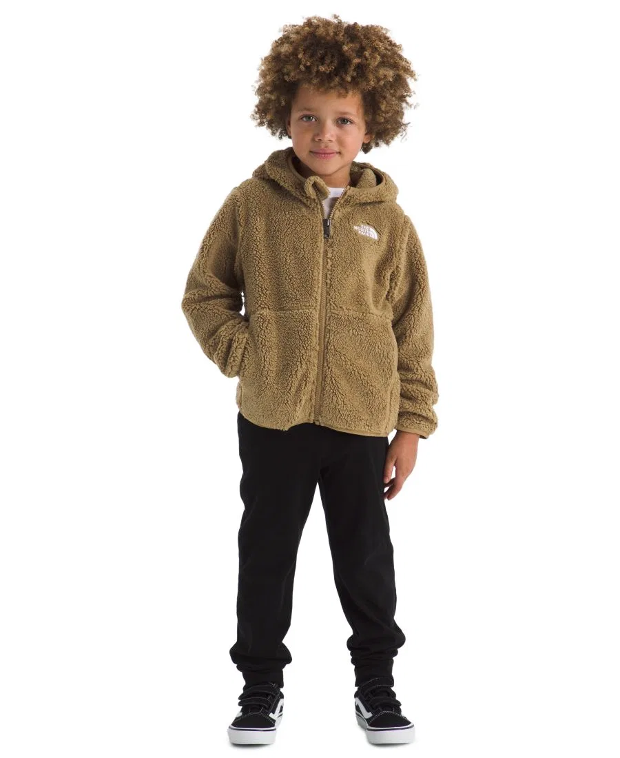 Детская куртка-худи из флиса с капюшоном, на молнии, Campshire The North Face, Teddy Brown