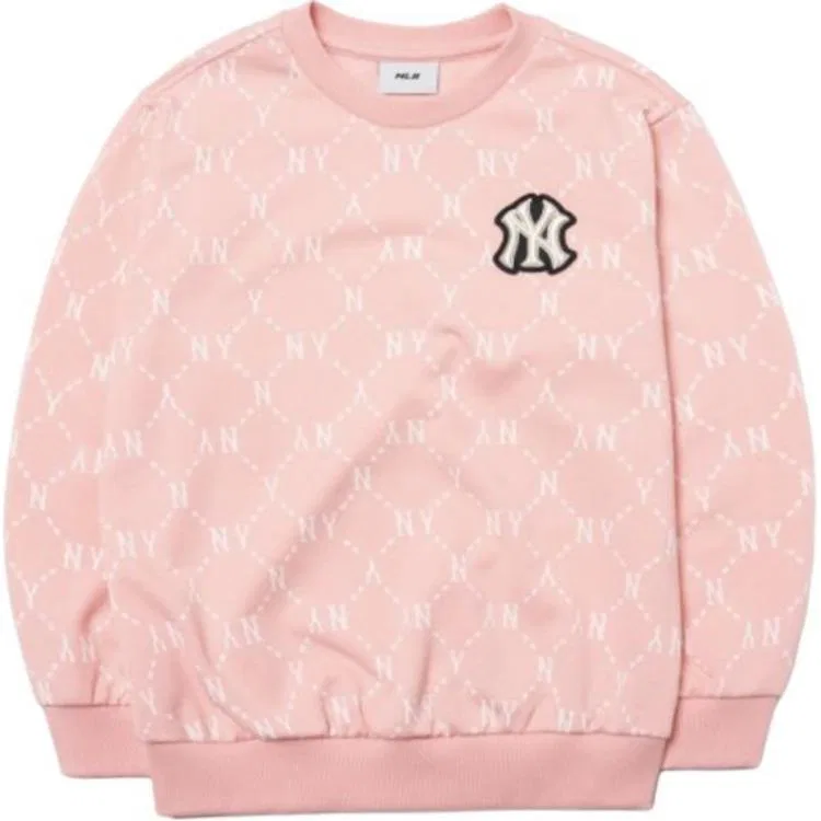 Свитшот New York Yankees, MLB KIDS, Coral Pink