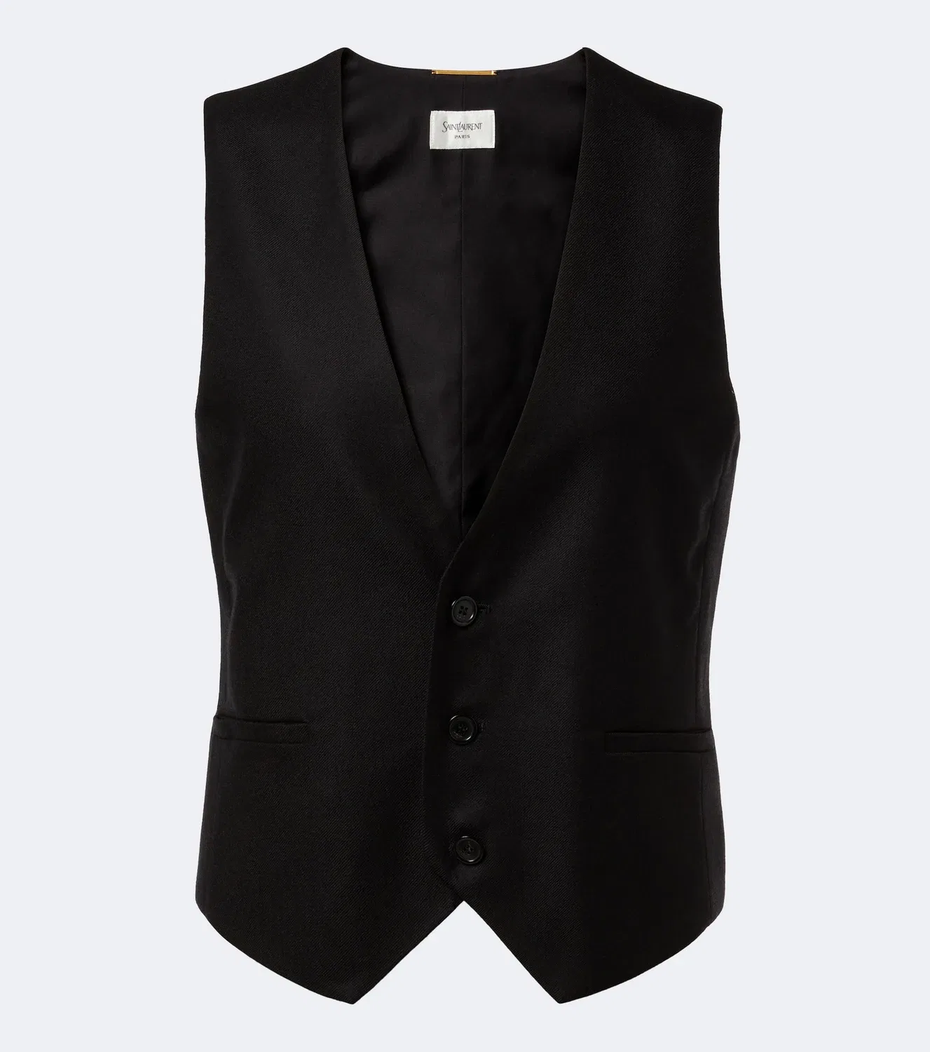 Жилет из кашемира Saint Laurent, черный
