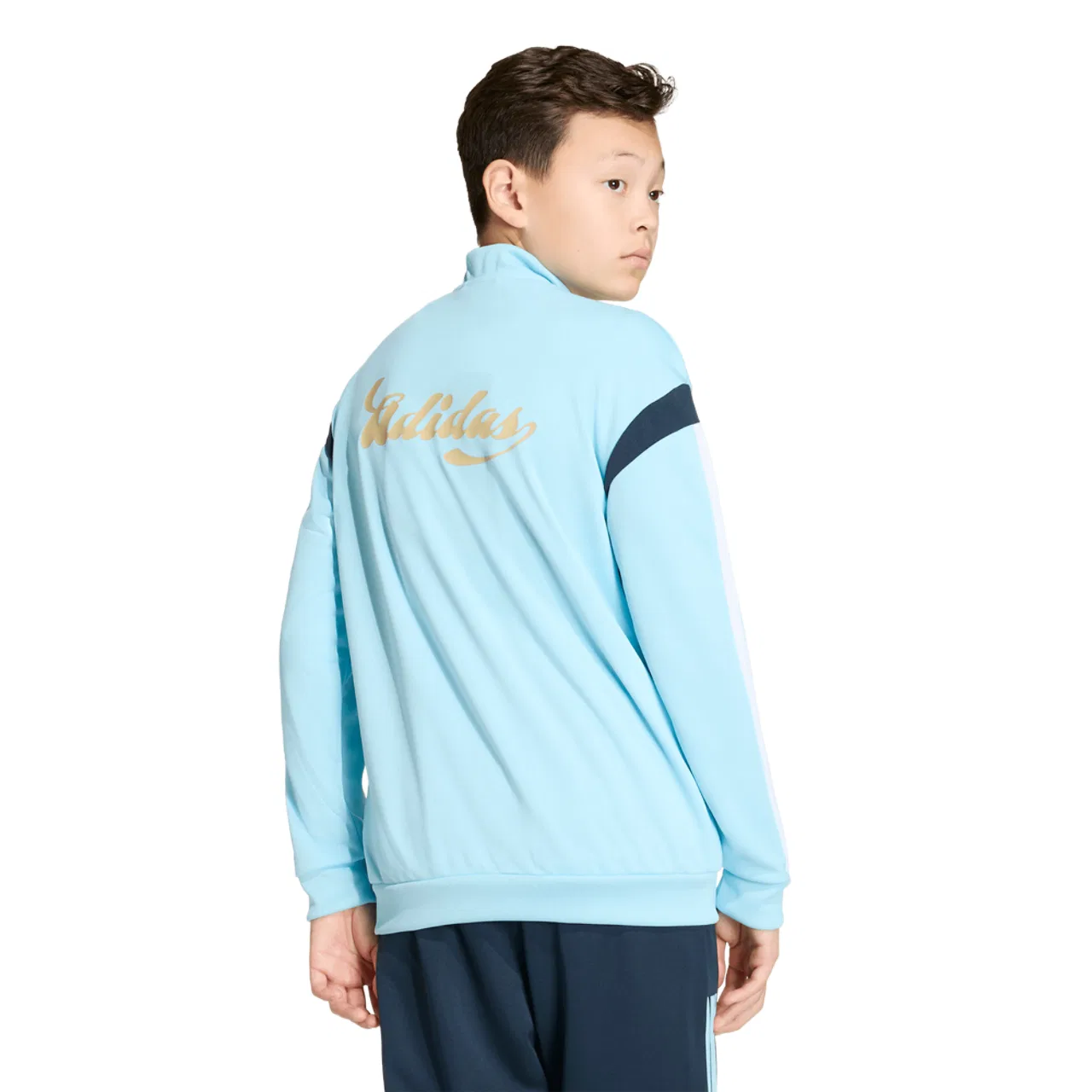 Куртка для мальчиков House of Tiro Adidas, цвет Hazy Beige/Ice Blue/White — фото 2