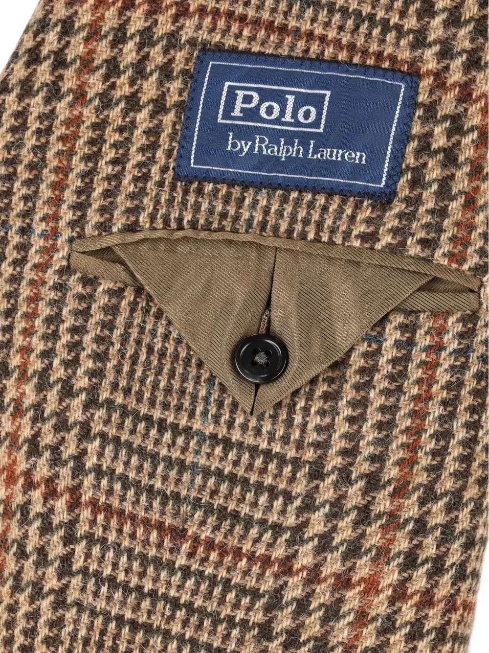 Пиджак костюмный Heyworth в клетку глен POLO RALPH LAUREN, коричневый — фото 4