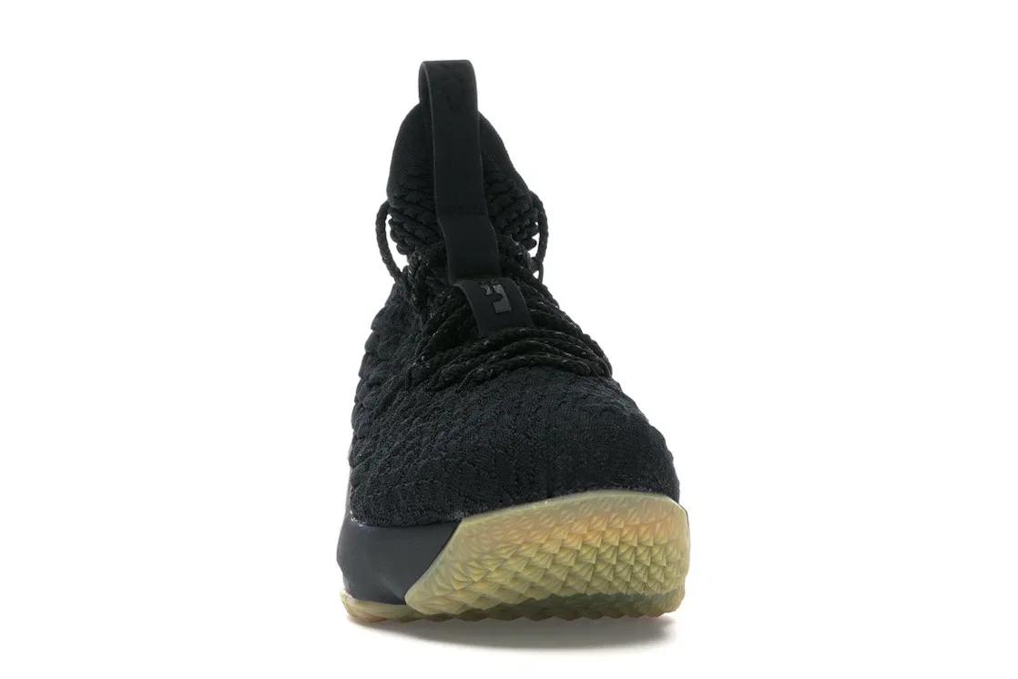 Детские кроссовки для баскетбола Nike LeBron 15, Black/Gum Light Brown — фото 2
