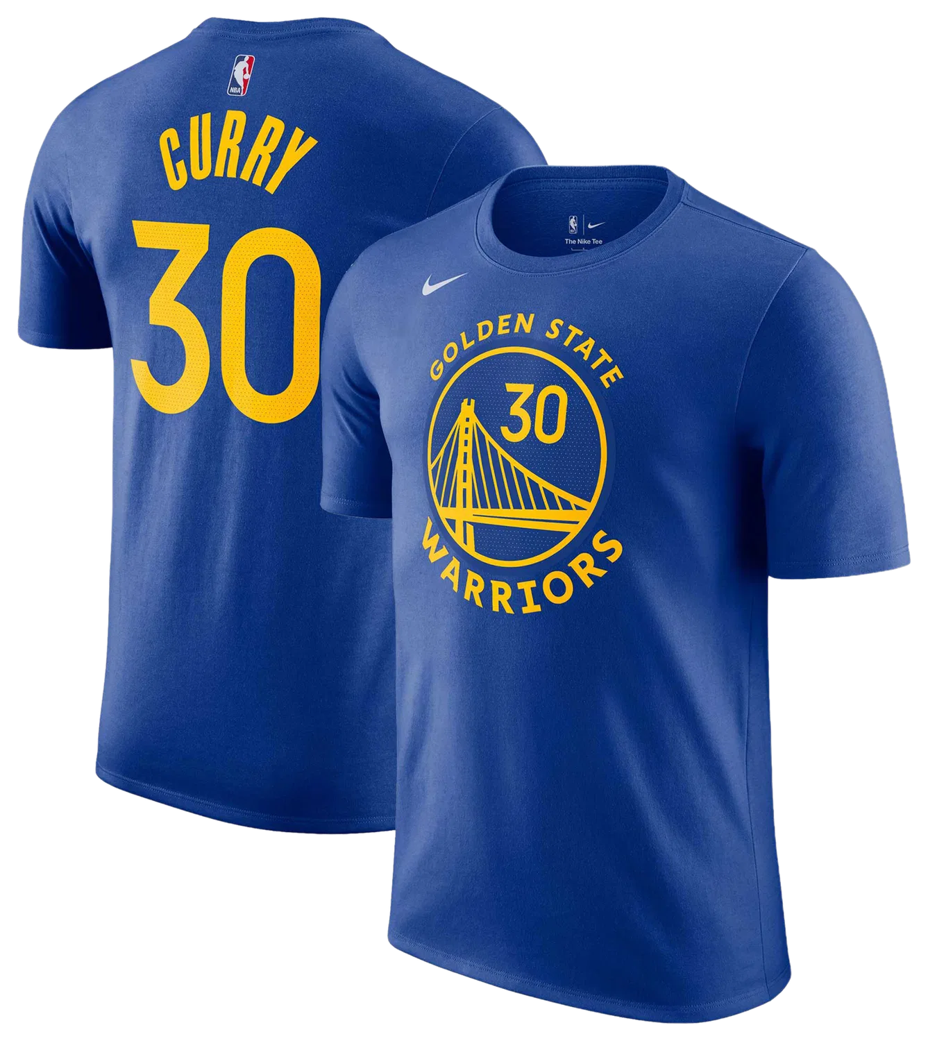 Мужская футболка с принтом Nike Warriors Name & Number, Rush Blue — фото 4