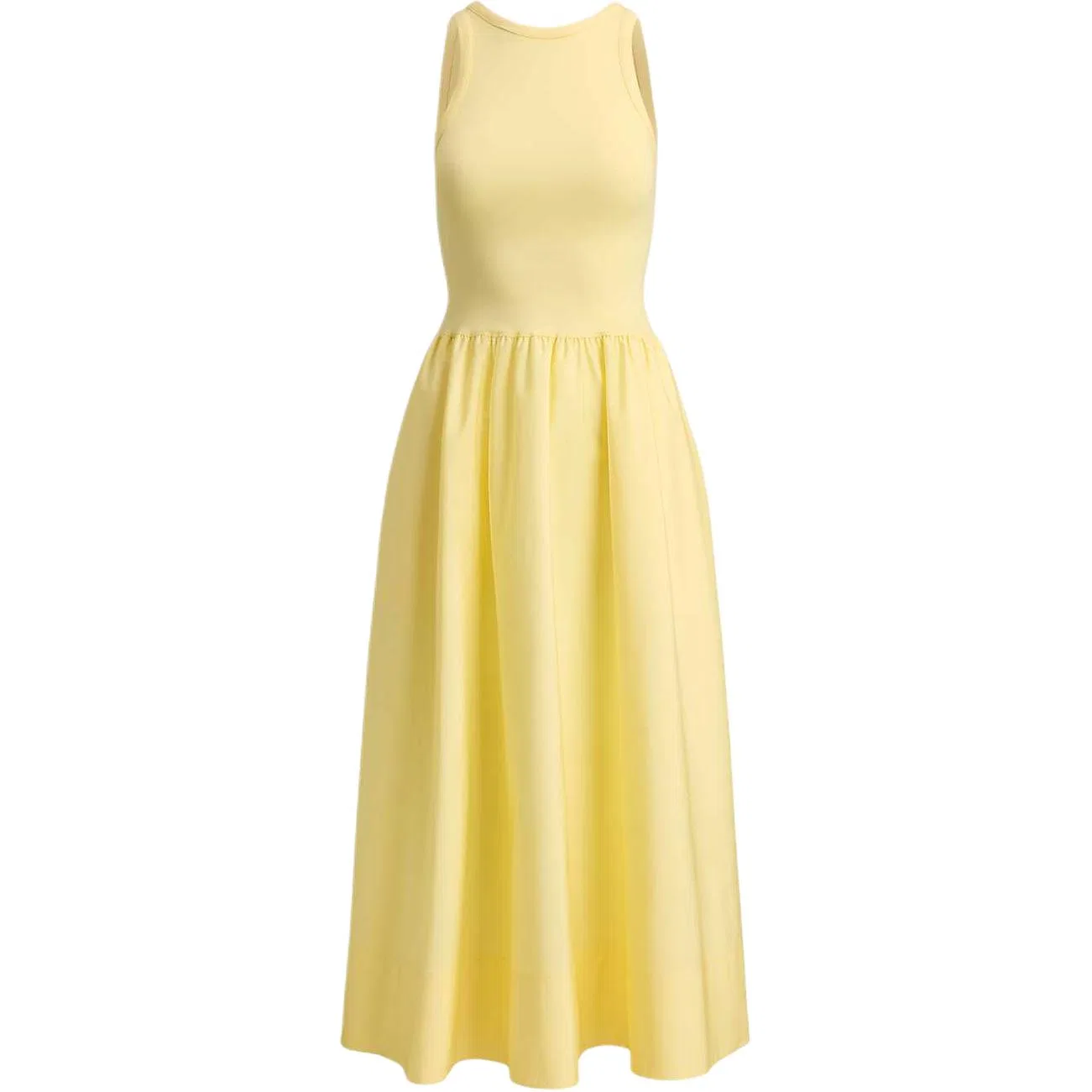 Женское платье-трапеция без рукавов с длинной юбкой Polo Ralph Lauren, Light Yellow