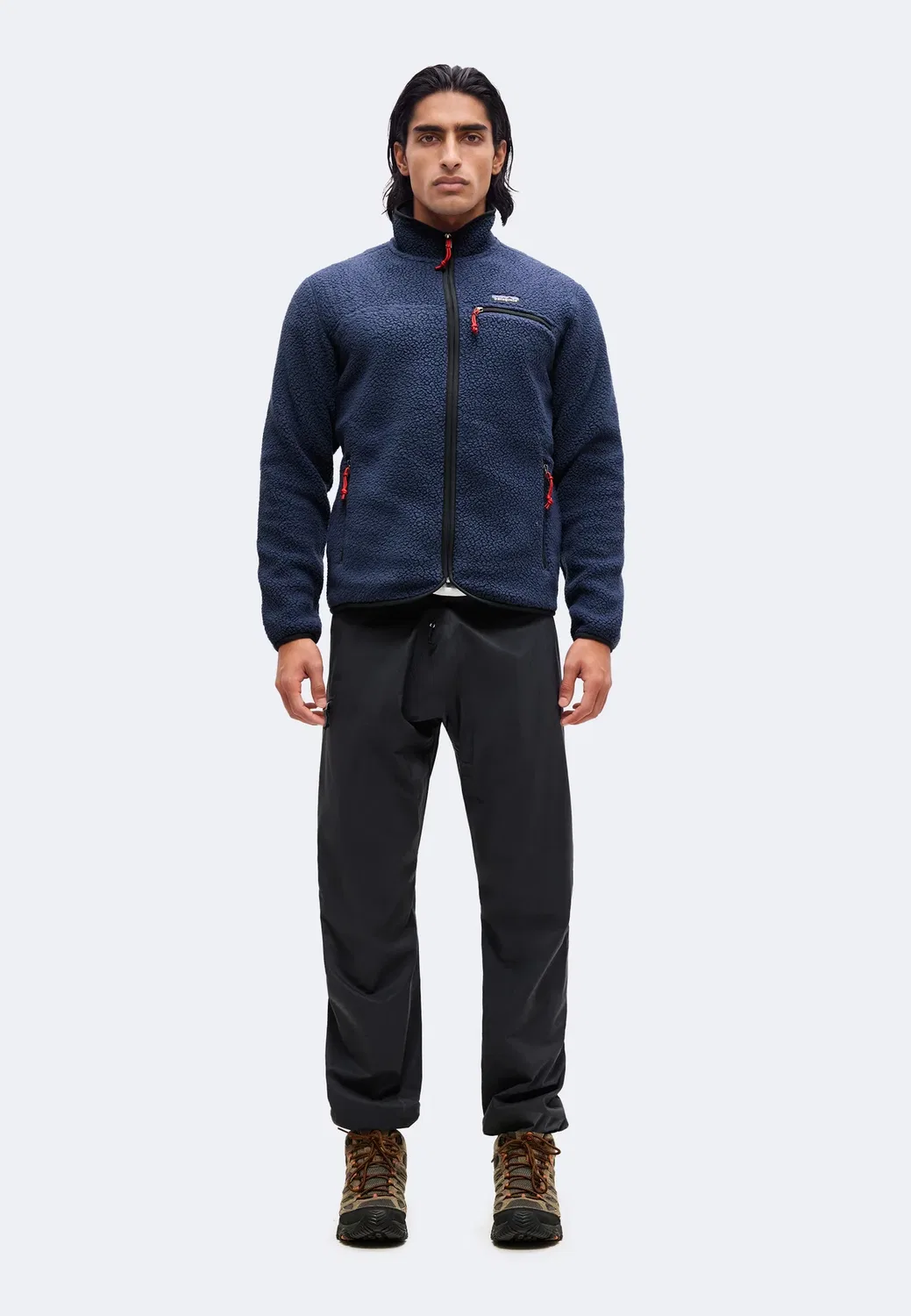 Ретро - флисовая куртка Patagonia, New Navy — фото 2