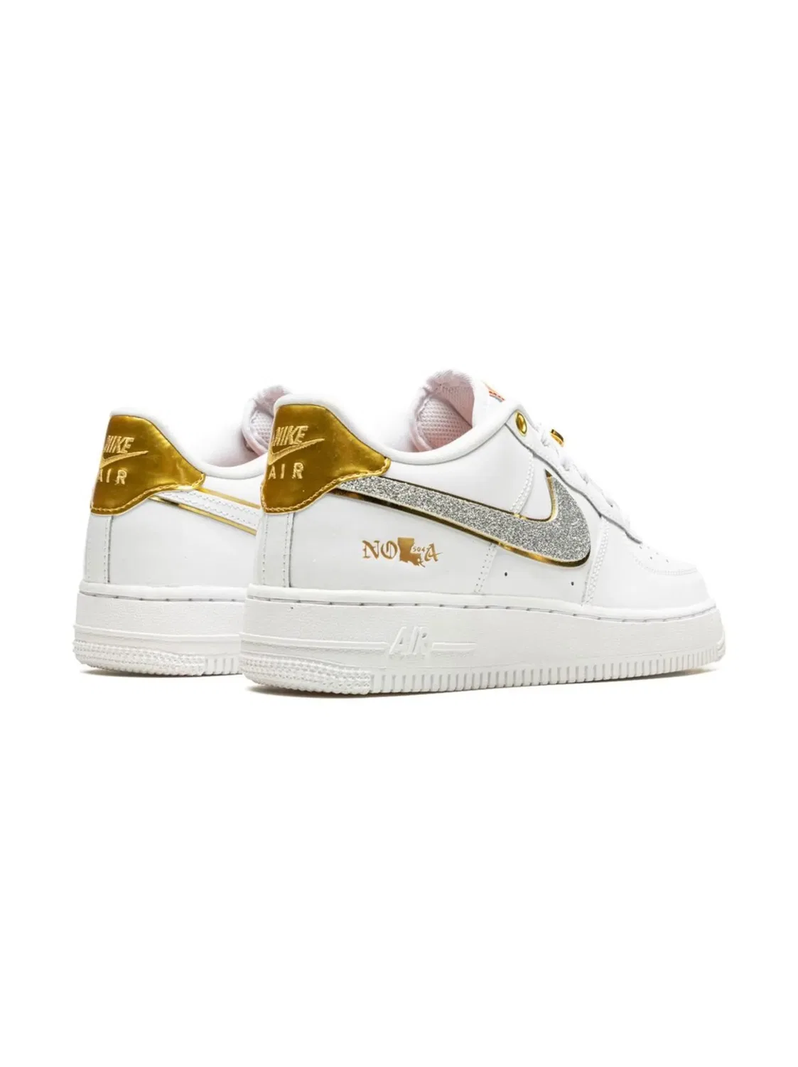 Кроссовки Air Force 1 Low Nola GS Nike, белый — фото 4