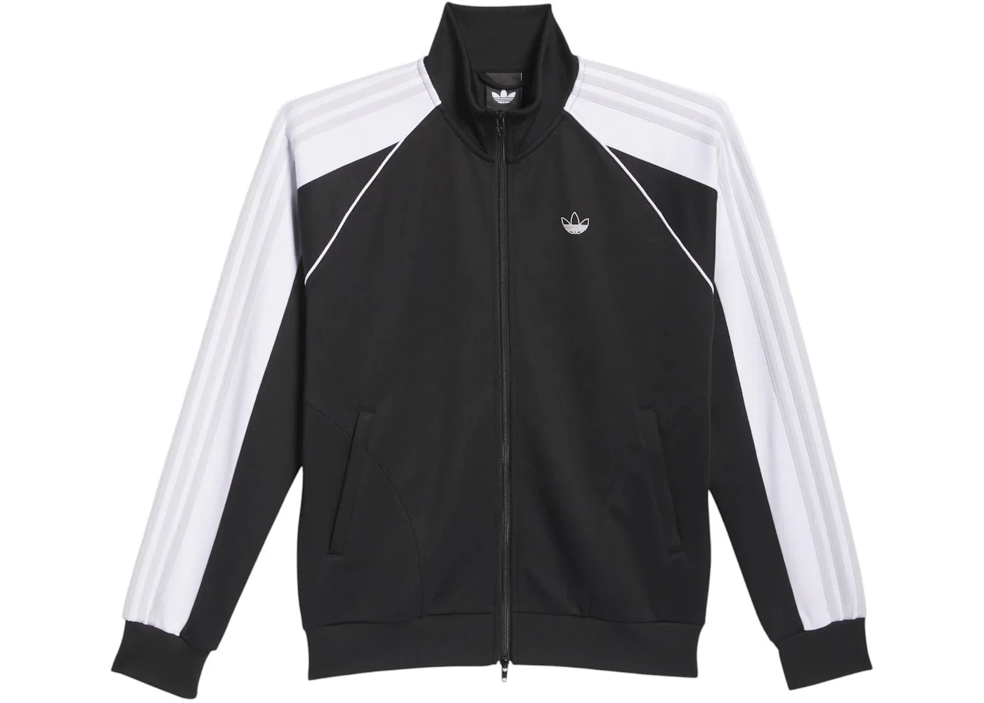 Мужская куртка на молнии Tyshawn Track Jacket Adidas, цвет Black White Dash Grey