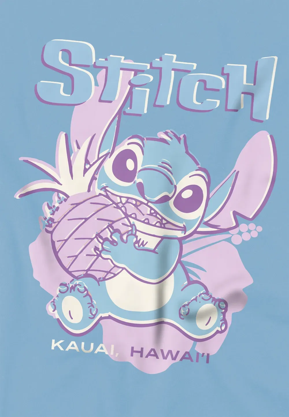 Футболка детская с принтом Lilo & Stitch Disney, светло-голубой — фото 2