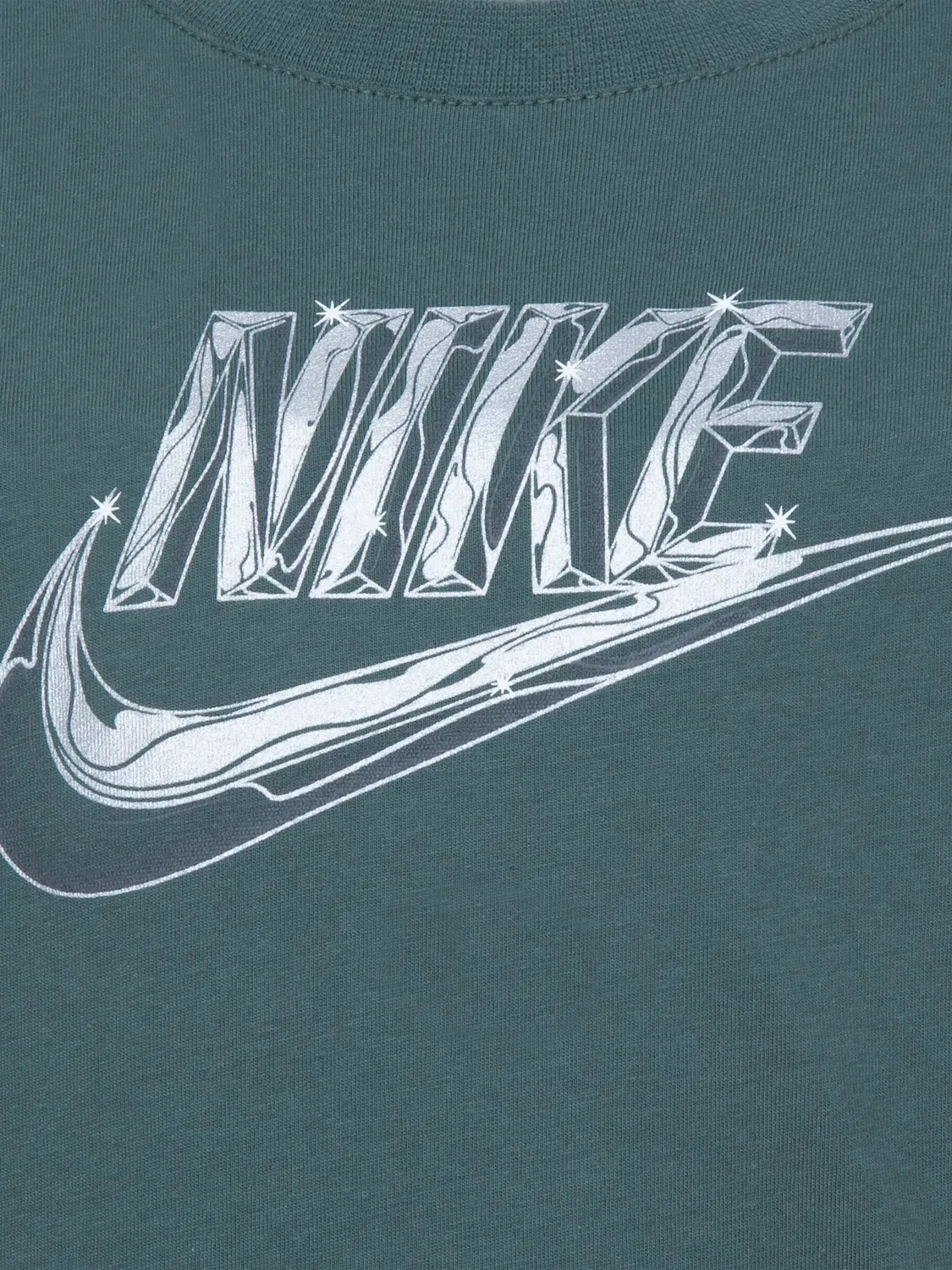 Футболка с логотипом Nike Kids, зеленый — фото 4