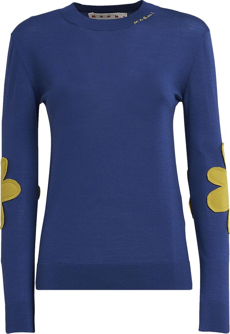 

Свитер Marni Roundneck Sweater 'Cornflower', синий