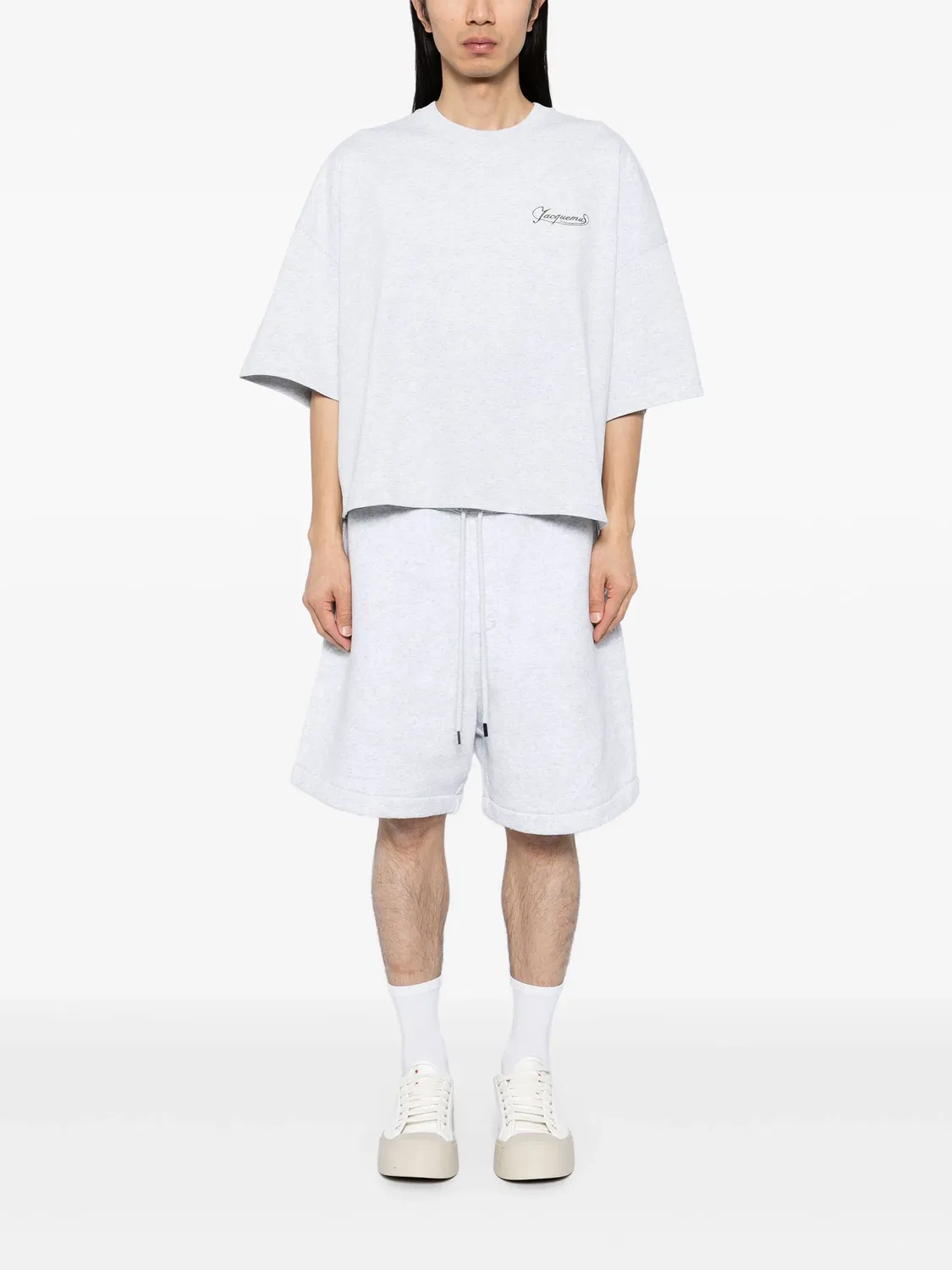 Jacquemus Шорты для бега и тренировок серого цвета — фото 4