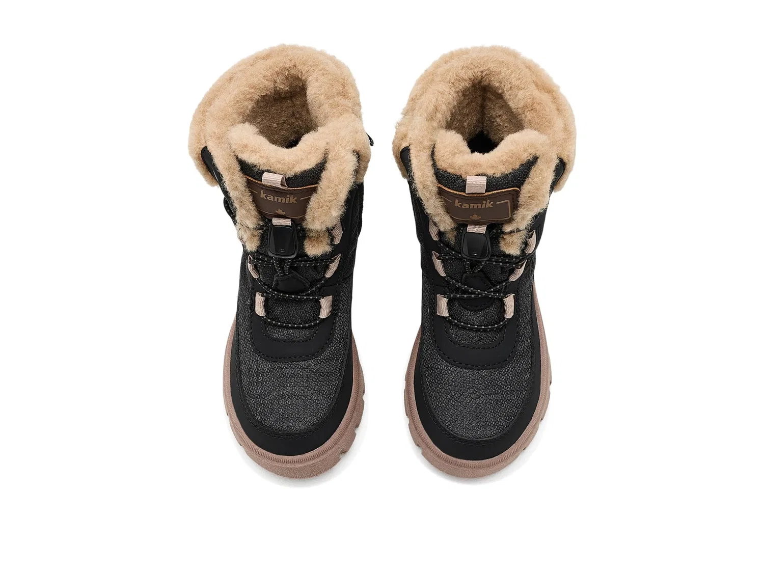 Ботинки Seekerf (для маленьких и больших детей) Kamik Kids, Black/Dark Brown — фото 3