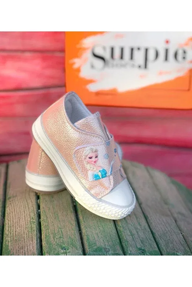 Детские повседневные кеды с принтом Surpie Shoes, Powder — фото 3