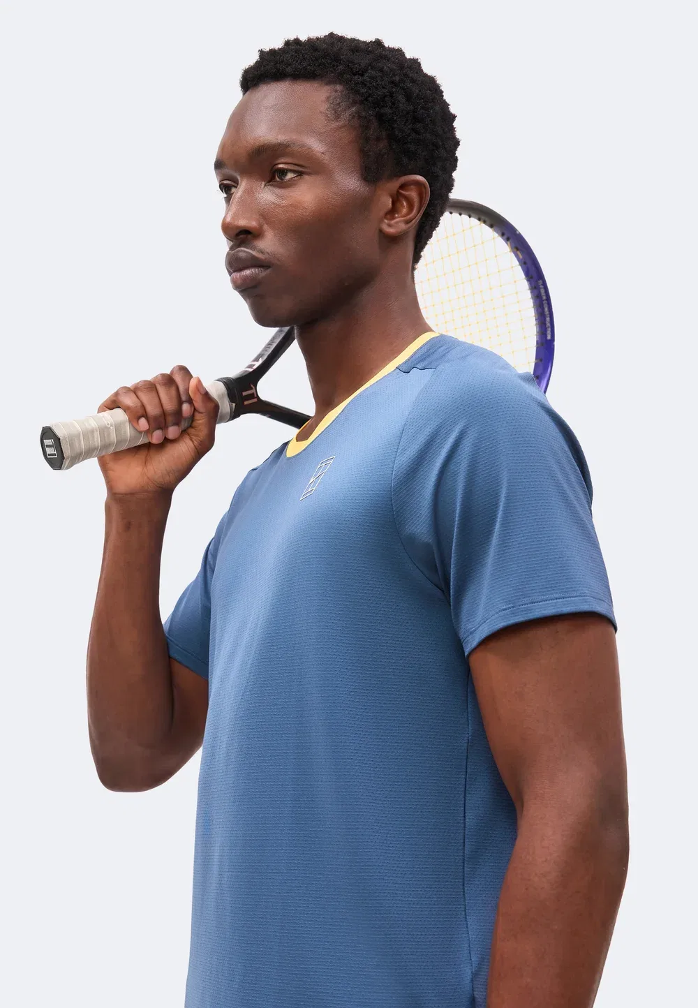 M nkct df advtg top - спортивная футболка Nike Performance, New Slate/Laser Orange/White — фото 4
