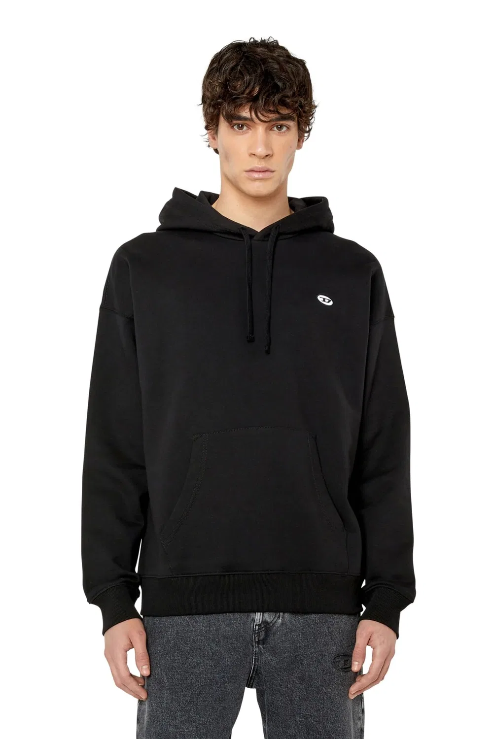 Мужской худи с капюшоном S-Rob-Hood-doval-pj Diesel, Black, Black, Black