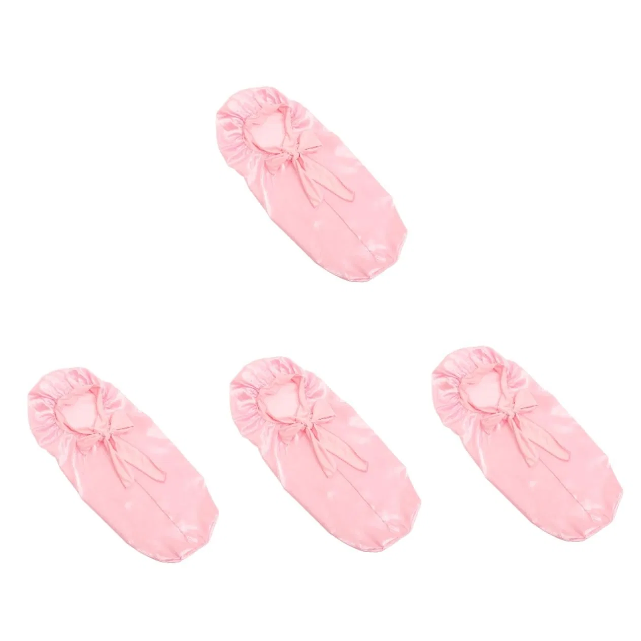 Набор шапочек для душа Satin, Angoily, 4 шт, розовый, 58x27 см