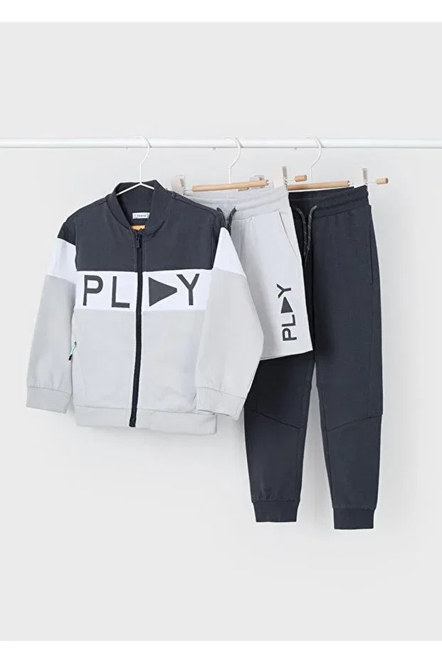 Детский спортивный комплект для мальчиков с принтом Sportswear Mayoral, Gray