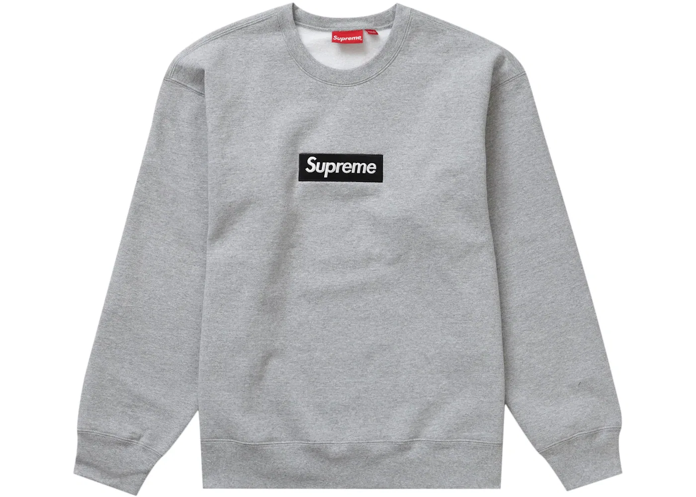 Мужской свитшот с круглым вырезом с принтом Supreme Crewneck FW22, Heather Grey
