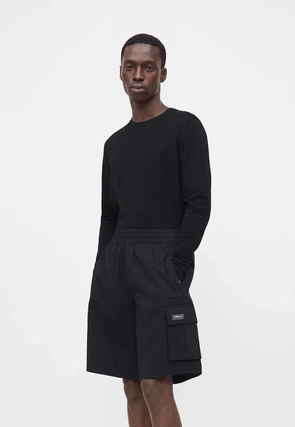 Скейтбординг - шорты Adidas Originals, Black — фото 4
