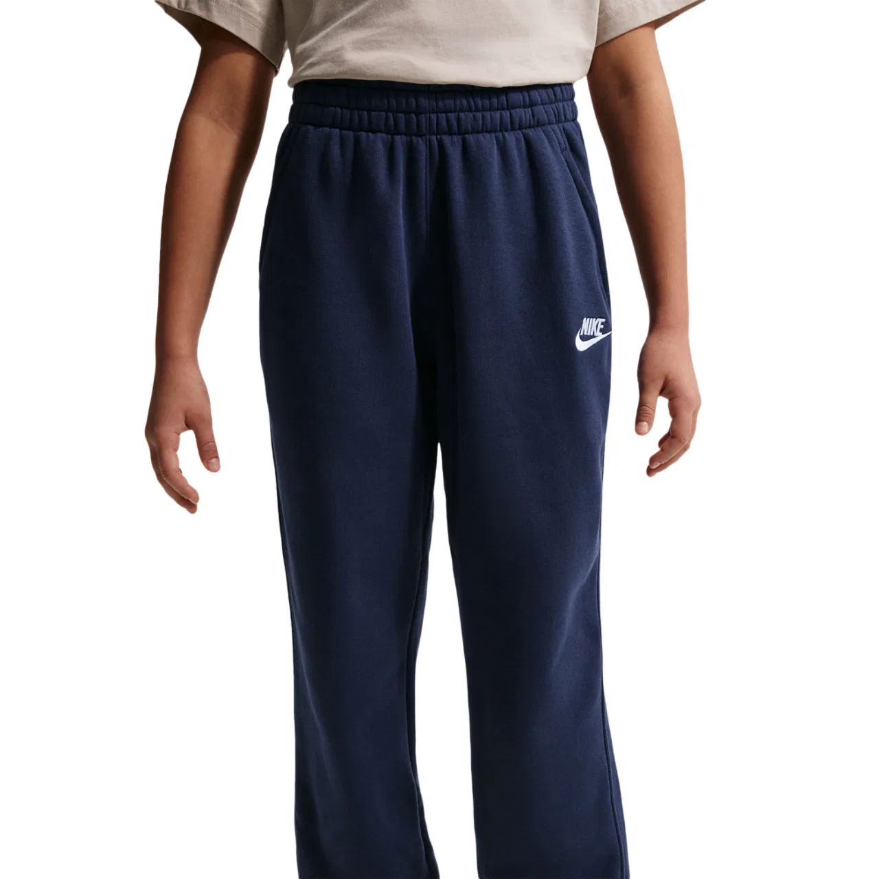 Брюки для мальчиков Club Fleece Nike, цвет Midnight Navy/White