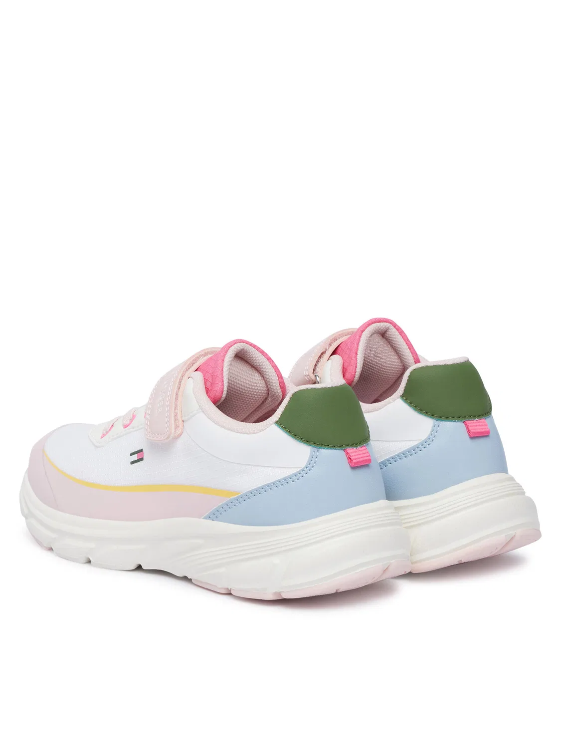 Кроссовки для девочки Low Cut Lace-Up/Velcro Sneaker Tommy Hilfiger, разноцветный — фото 3