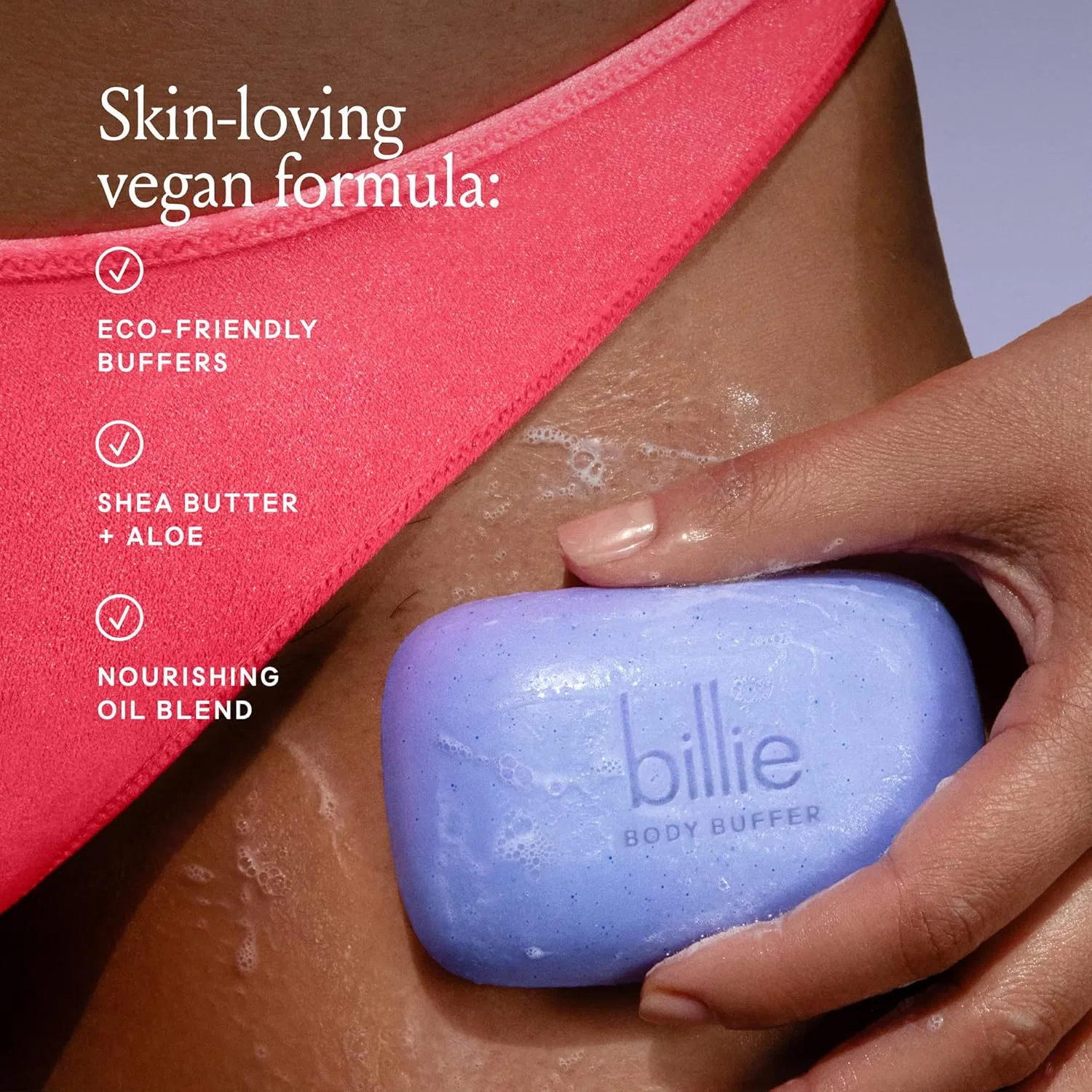 Эксфолирующий бар для тела Billie Body Buffer, 100 мл — фото 4