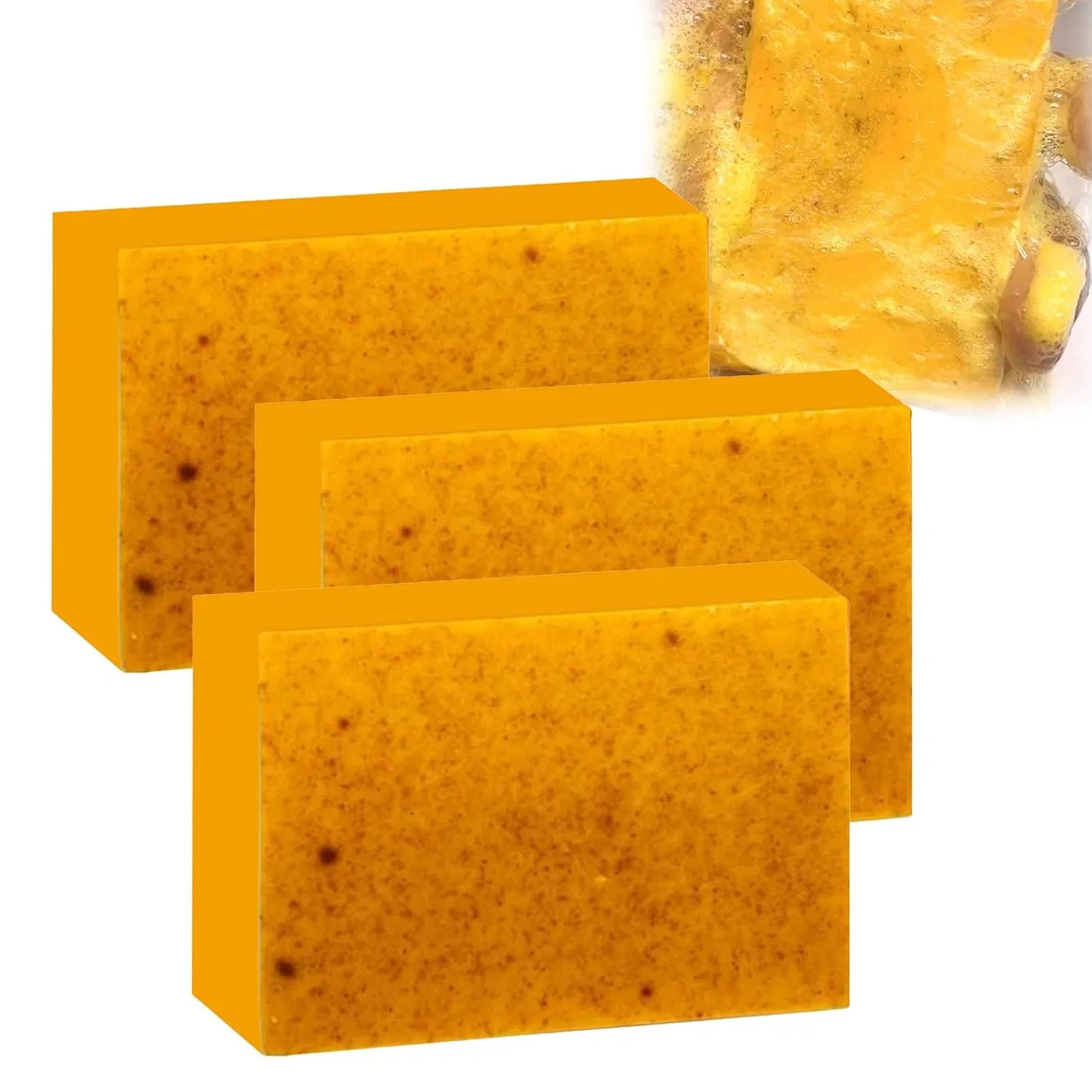 Мыло Lemon Turmeric Kojic Acid Soap Bar, Generisch, 3 шт, 50 г, 3 pieces