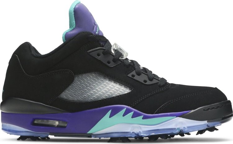 

Бутсы Air Jordan 5 Low Golf Black Grape, черный