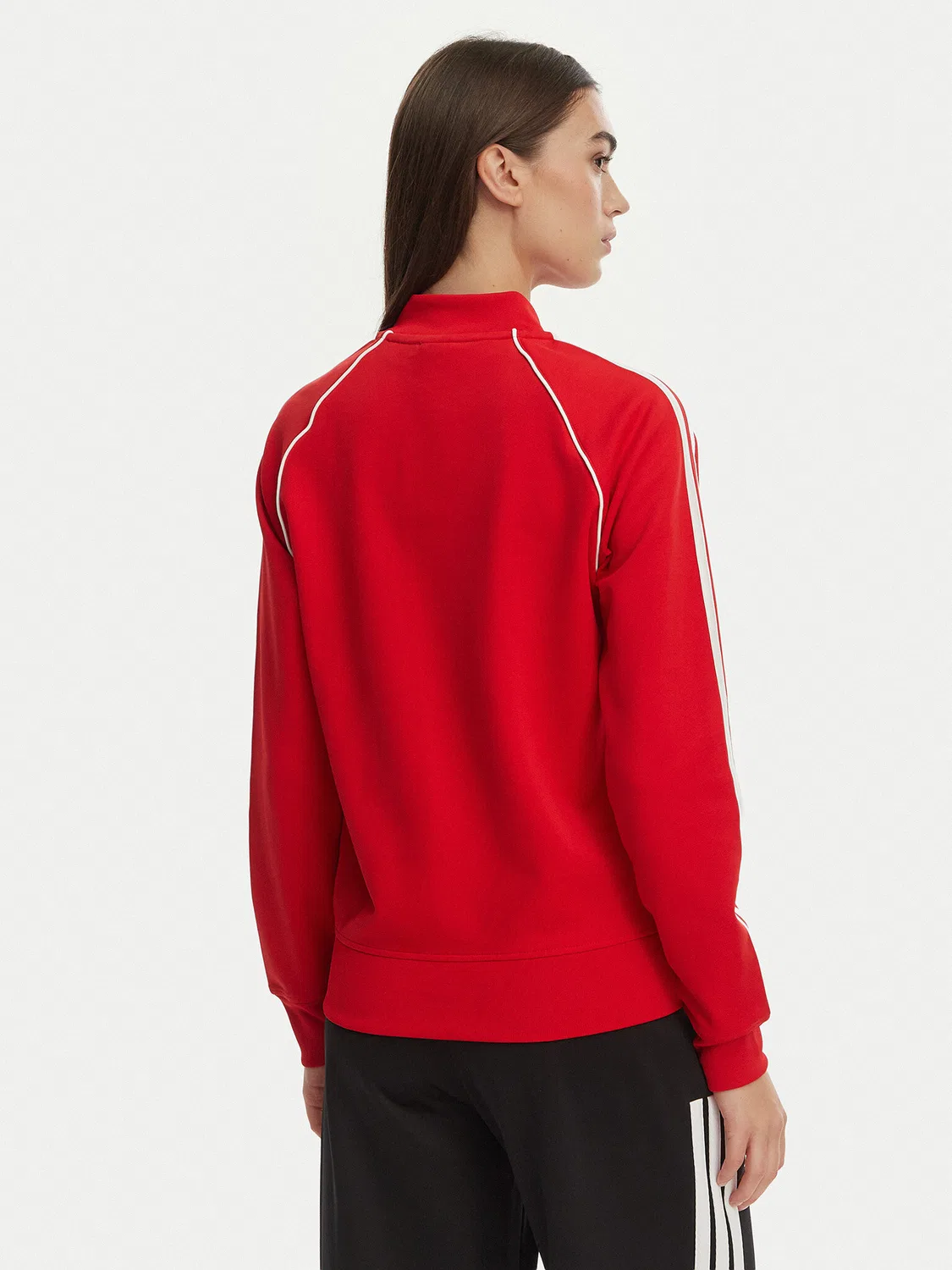 Женская толстовка стандартного кроя adicolor Classic Adidas, красный — фото 3