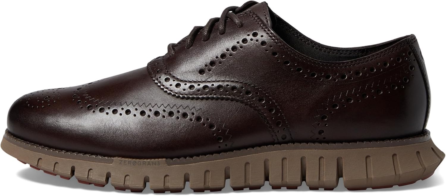 Мужские кроссовки Cole Haan Zerogrand Remastered Wing Tip Oxford, темный шоколад — фото 4