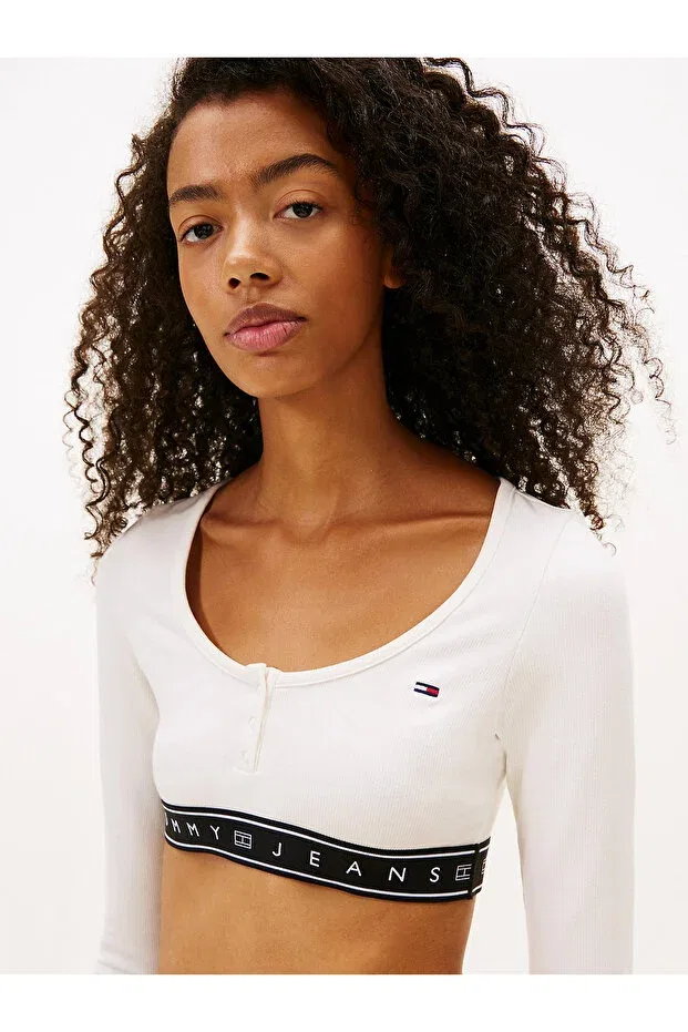 Женская футболка с длинным рукавом Tommy Hilfiger, White — фото 2