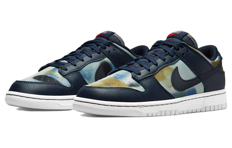Кроссовки Nike Dunk Low Retro PRM, темно-синий — фото 3