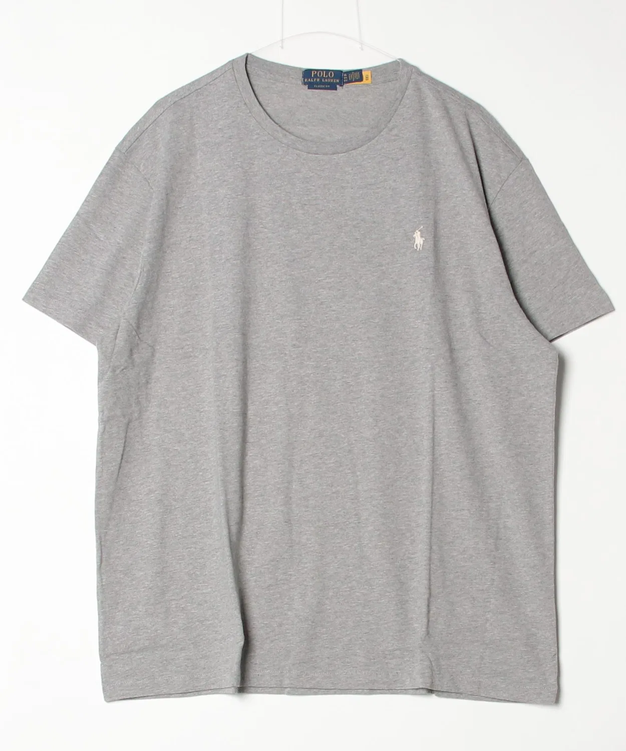 Мужская хлопковая футболка с коротким рукавом Classic Fit POLO RALPH LAUREN, Grey — фото 3