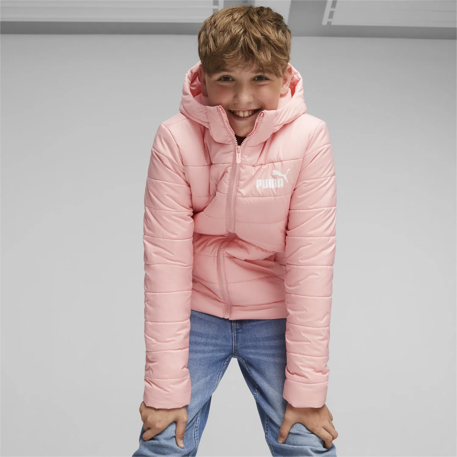 Детская куртка с утеплителем Puma, Peach Smoothie Pink — фото 2